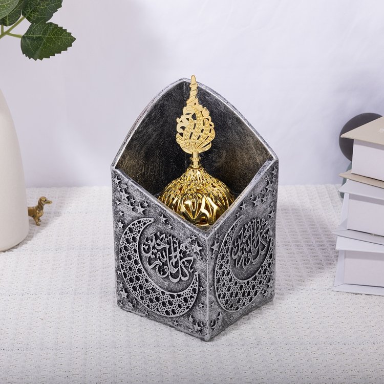 "Islamic Art Resin Incense Burner "Islamic Art Resin Incense Burner