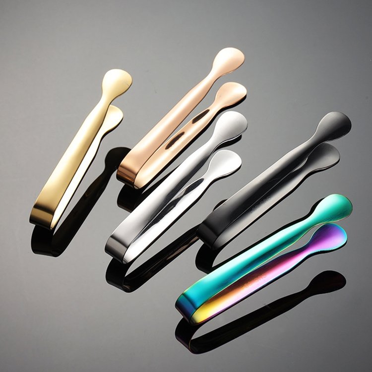 Charcoal Tongs (6) Modern Stainless Steel Charcoal Tong Set