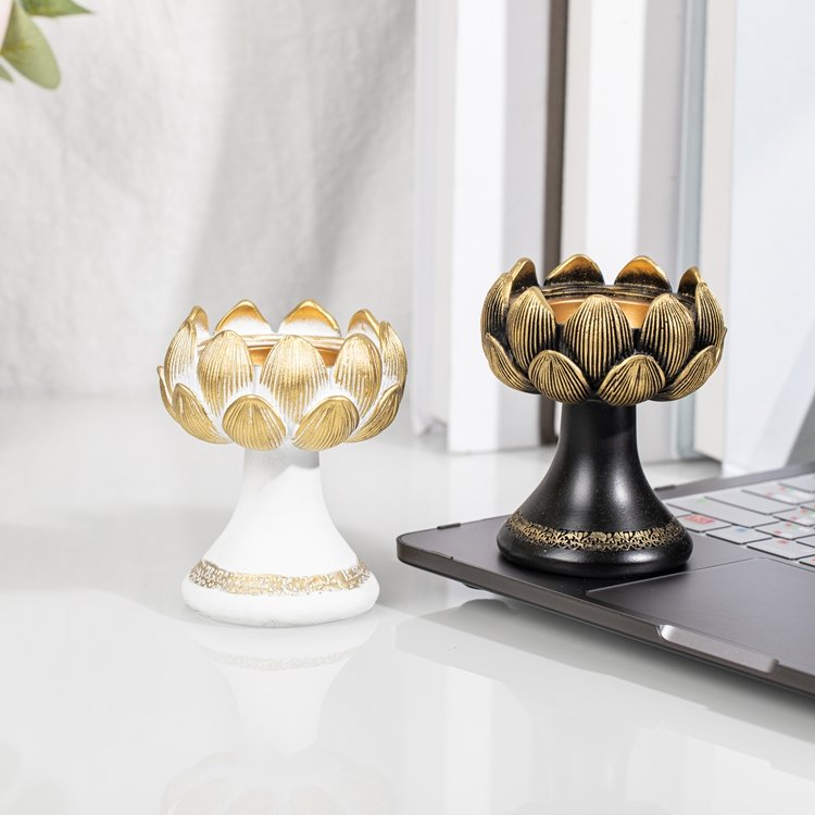 Small lotus incense burner (12) mini lotus resin incense burner